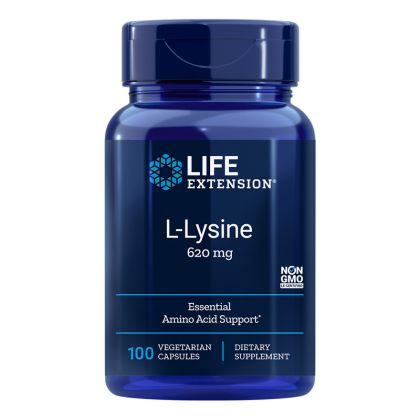 Л-Лизин 620 мг | L-Lysine | Life Extension, 100 V капс. 