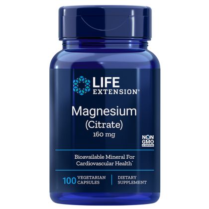 Магнезий (цитрат) 100 мг | Magnesium (Citrate) | Life Extension, 100 капс. 
