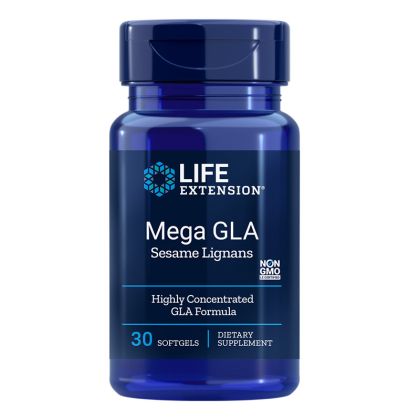 Гама-линоленова киселина (от масло от пореч) + Лигнан | Mega GLA - Sesame Lignans | Life Extension, 30 софтгел капс. 