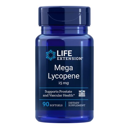 Ликопен 15 мг | Mega Lycopene | Life Extension, 90 софтгел капс. 