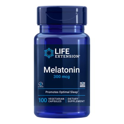 Мелатонин 300 µг | Melatonin | Life Extension, 100 капс. 