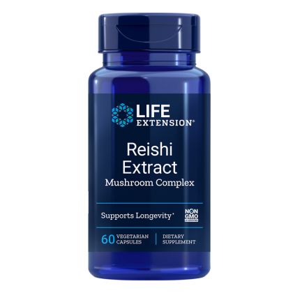 Рейши екстракт | Reishi Extract Mushroom Complex | Life Extension, 60 V капс. 