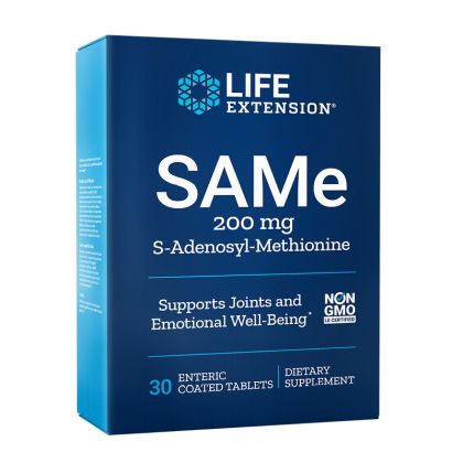 САМ-е 200 мг | S-Adenosyl-Methionine | Life Extension, 30 табл. 