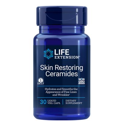 Серамиди от пшеничено масло 350 мг | Skin Restoring Ceramides | Life Extension, 30 V капс. 