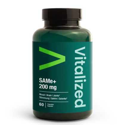 САМ-е 200 мг + витамин С, В6, В12 и фолиева киселина| Vitalized SAMe+ | Life Extension, 60 капс.