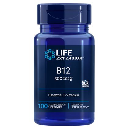 Витамин В12 (Метилкобаламин) 500 мкг | Vitamin B12 | Life Extension, 100 V табл. за смучене