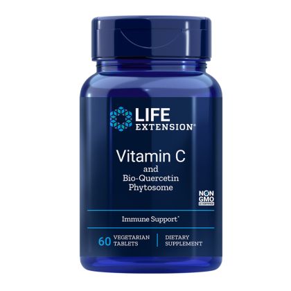 Витамин С + Био Кверцетин | Vitamin C + BioQuercetine Phytosome | Life Extension, 60 V табл. 