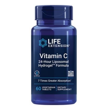 Витамин С Липозомална-хидрогел формула | Vitamin C 24-Hour Liposomal Hydrogel™ Formula | Life Extension, 60 табл.