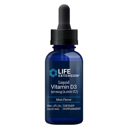 Витамин D3 течен 2000 IU | Vitamin D3 | Life Extension, 29.57 мл