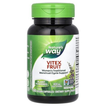  Витекс  (плод) 400 мг | Vitex | Natures Way, 100 капс. 
