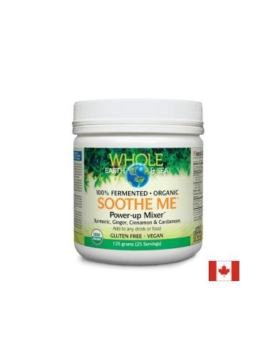 Формула с куркума, джинджифил, канела, кардамон | Soothe Me™ Power-up Mixer™ | Whole Earth & Sea® , 125 гр пудра / 25 дози 
