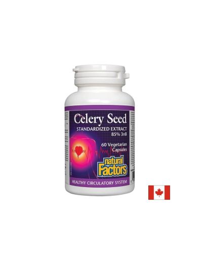  Целина ( семена ) 75 мг| Celery Seed | Natural Factors, 60 капсули 