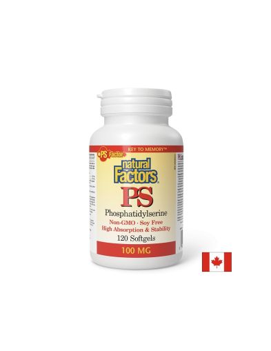 Фосфатидилсерин  100 мг. | Phosphatidylserine | Natural Factors, 120 капс.