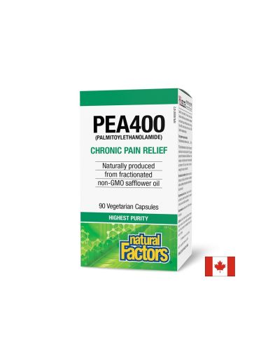 Против болка и възпаление - ПЕА (палмитоелетаноламид), 400 mg x 90 V капсули Natural Factors