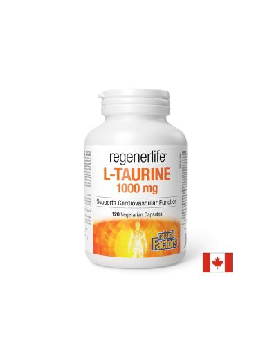 Мускулна и сърдечна функция - RegenerLife™ Л-Таурин, 1000 mg х 120 капсули