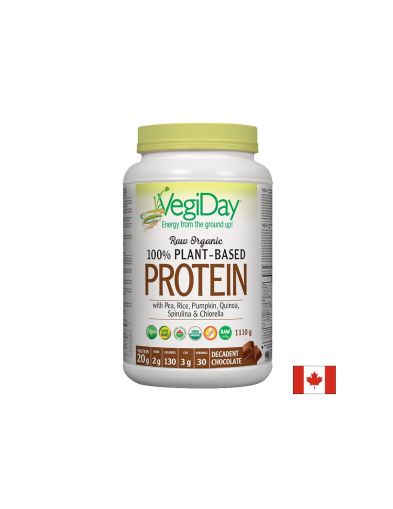 Растителен протеин с хлорела и спирулина | Vegan protein chorela, spirulina | Natural Factors, 1100 гр 