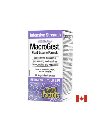 MacroGest™ Plant Enzyme Formula - Храносмилателни ензими, 60 капсули Natural Factors