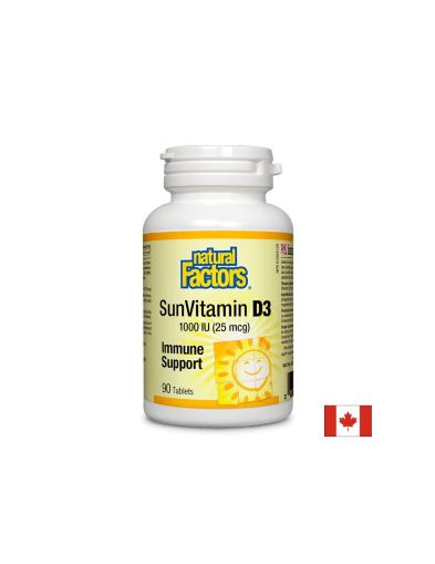 Vitamin D3/ Витамин D3 1000 IU, 90 таблетки Natural Factors