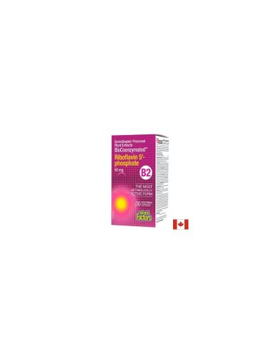 Riboflavin 5`-phosphate BioCoenzymated™/ Витамин В2 Рибофлавин-5-фосфат 50 mg, 30 капсули Natural Factors
