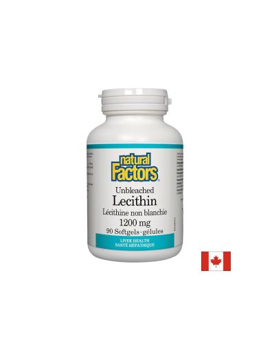 Лецитин  1200 мг | Lecithin | Natural Factors, 90 драж. 