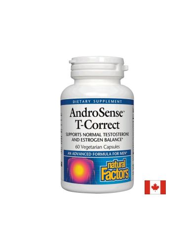 Тестостерон & Естроген баланс формула | AndroSense™ T-Correct | Natural Factors, 60 капс. 