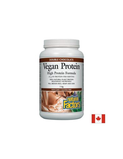  Веган протеин | Vegan Protein | Natural Factors, 1 кг шоколад 