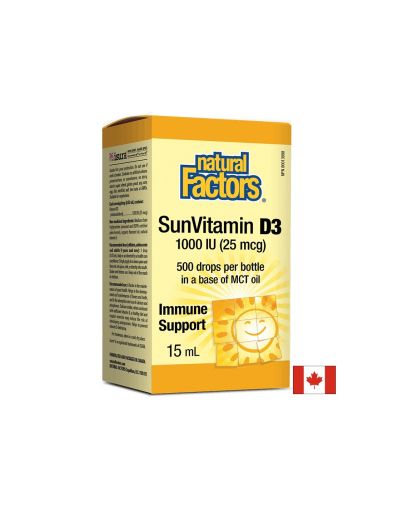 Vitamin D3/ Витамин D3 1000 IU x 15 ml / 500 дози Natural Factors