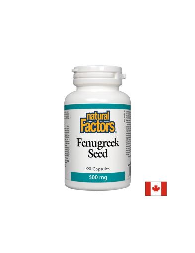 Fenugreek Seed -  Сминдух (семена), 500 mg, 90 капсули Natural Factors
