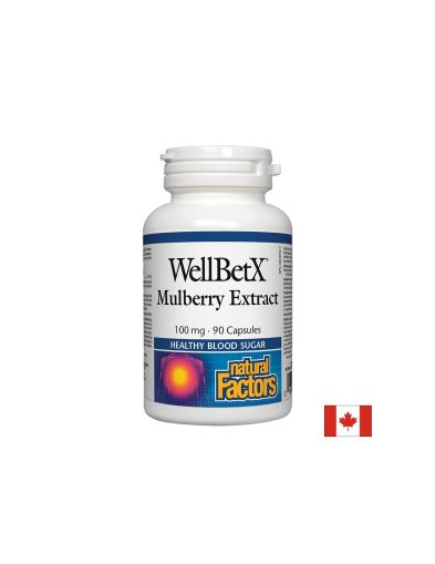 При диабет - Екстракт от бяла черница, 100 mg, 90 капсули Natural Factors