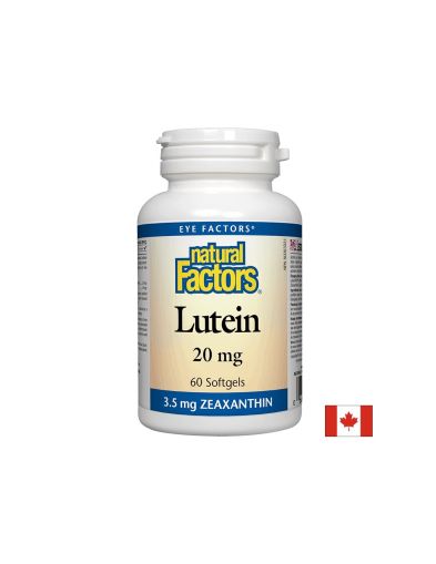 Лутеин 20 мг + Зеаксантин 3.5 мг | Lutein +Zexanthin| Natural Fators, 60 драж.