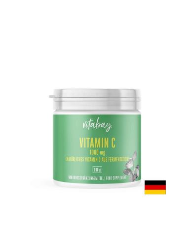 Vitamin C Pulver - Витамин C 1000 mg (веган), 100 g прах Vitabay