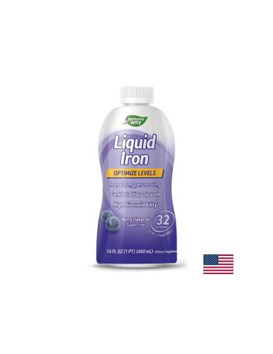 Течно желязо | Liquid Iron | Nature’s Way, 480 мл. 