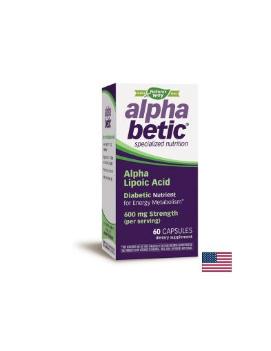 AlphaBetic® Alpha Lipoic Acid/ Алфа Бетик® Алфа Липоева Киселина 200 mg x 60 капсули Nature’s Way