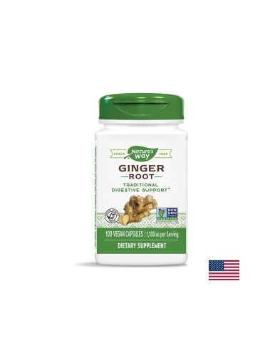 Джинджифил Екстракт 550 мг | Ginger Root | Nature’s Way, 100 капс. 