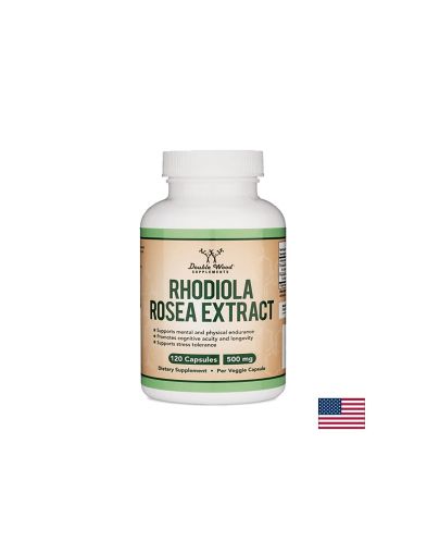 Златен корен екстракт | Rhodiola Rosea Extract | Double Wood, 120 капс.