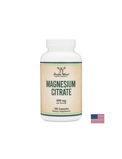 Магнезий цитрат | Magnesium Citrate | Double Wood, 180 капс.