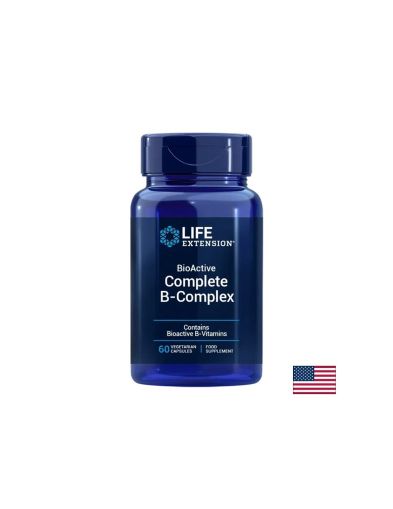 Биоактивен Витамин B комплекс | BioActive Comple B-Complex | Life Extesion, 60 капс. 