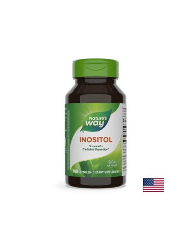 Инозитол 500 мг | Витамин Б8 | Inositol | Nature’s Way, 100 касп. 