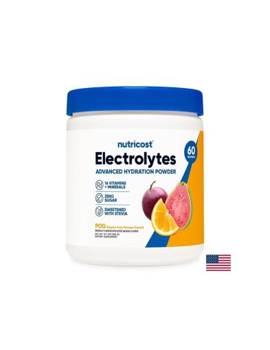 Електролитен баланс - Electrolytes Advanced Hydration, 360 g прах, с вкус на маракуя, портокал и гуава