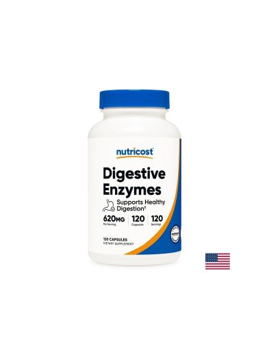 Храносмилателни ензими комплекс | Digestive Enzyme Complex | Nutricost, 120 капс.