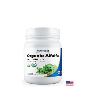 Люцерна Органик | Organic Alfalfa | Nutricost , 454 г
