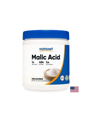 Ябълчена киселина | Malic Acid | Nutricost, 454 гр. прах