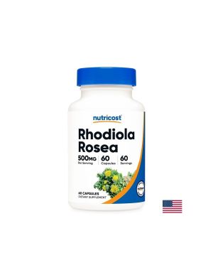 Златен корен 500 мг | Rhodiola Rosea | Nutricost, 60 капс.