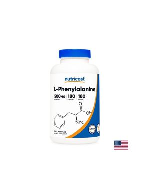 L-Фениланин 500 мг | L-Phenylanine | Nutricost, 180 капс.