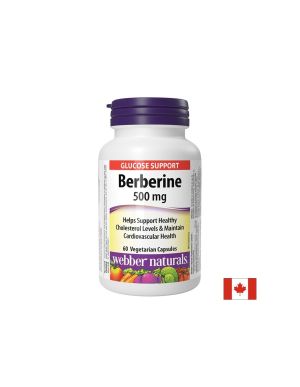 Берберин Екстракт 500 мг | Berberine | Webber Naturals, 60 капс. 