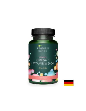 Омега 3  + Витамин А, D3, E, K | Omega-3 + Vitamin A-D-E-K | Vegavero, 60 капс.