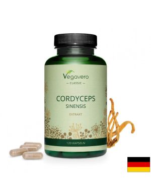 Кордицепс Екстракт 500 мг | Cordyceps Sinensis Extrakt | VegaVero, 120 капс.