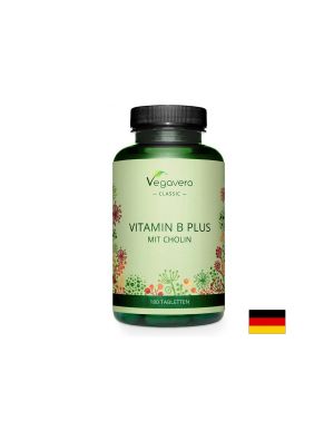 Витамин В Комплекс с холин | Vitamin B Plus (mit cholin) | Vegavero, 180 табл.