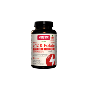 Mетил Б12, Mетилфолат 5000 мкг | Methyl B-12 & Methyl Folate | Jarrow Formulas, 60 драж