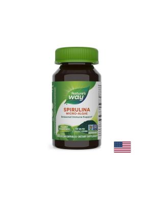 Спирулина 380 мг | Spirulina Micro-Algae | Nature’s Way, 100 капс.